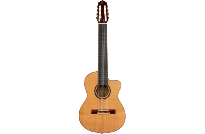 Chitară clasică 8 corzi Ortega Performer Series Classical Guitar 4/4 8 String - Natural Cedar + Bag