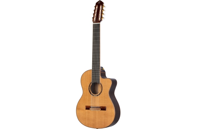 Chitară clasică 8 corzi Ortega Performer Series Classical Guitar 4/4 8 String - Natural Cedar + Bag
