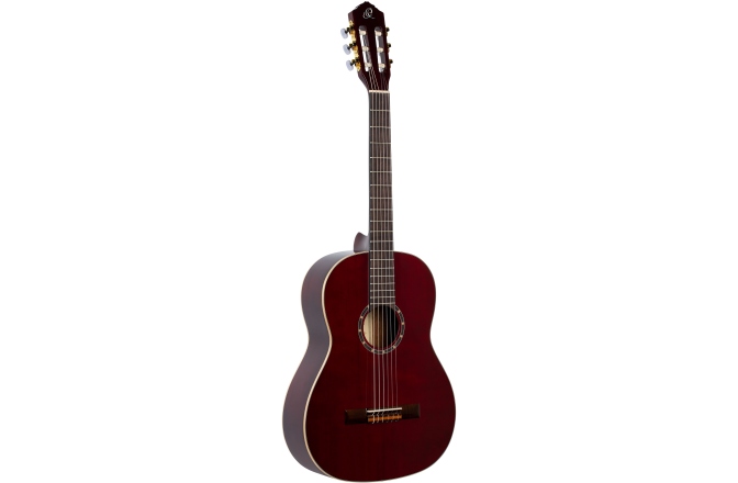 Chitară clasică Ortega Family Series Pro Classical Guitar 4/4 Slim Neck - wine red  + bag
