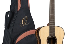 Chitară clasică Ortega The Private Room 4/4 Nylon String Guitar 6-String - Natural + Gig Bag GRANDSUITE