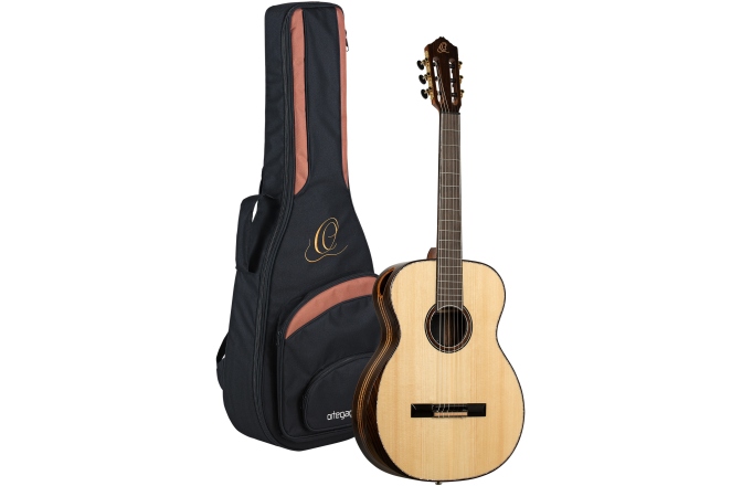 Chitară clasică Ortega The Private Room 4/4 Nylon String Guitar 6-String - Natural + Gig Bag GRANDSUITE