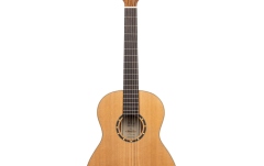 Chitară clasică stângaci Ortega Concert Guitar Lefthand 3/4 Size - Natural Ceder + Bag