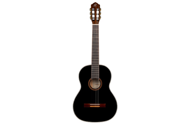 Chitară clasică stângaci Ortega Family Series 4/4 Classical Guitar 6 String Lefty - black + bag