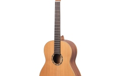 Chitară clasică stângaci Ortega Family Series 4/4 Classical Guitar Slim Neck Lefty - Natural Cedar + Bag