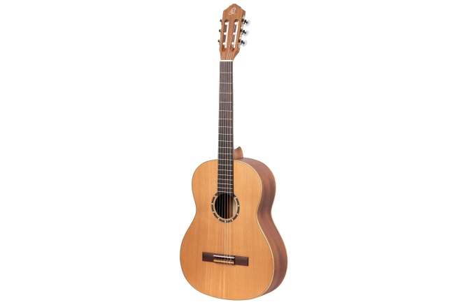Chitară clasică stângaci Ortega Family Series 4/4 Classical Guitar Slim Neck Lefty - Natural Cedar + Bag
