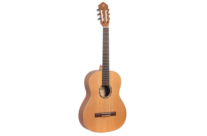 Chitară clasică stângaci Ortega Family Series 4/4 Classical Guitar Slim Neck Lefty - Natural Cedar + Bag