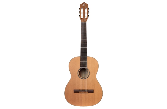 Chitară clasică stângaci Ortega Family Series Classical Guitar 7/8 Lefty - Natural Cedar + Bag