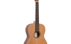 Chitară clasică stângaci Ortega Family Series Classical Guitar 7/8 Lefty - Natural Cedar + Bag