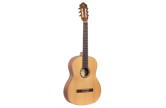 Chitară clasică stângaci Ortega Family Series Pro 4/4 Classical Guitar Slim Neck Lefty - Natural Cedar + Bag