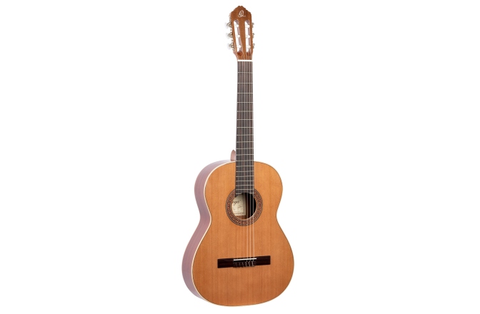 Chitară clasică stângaci Ortega Traditional Series Classical Guitar  4/4 Lefty Made in Spain - Natural Cedar + Bag