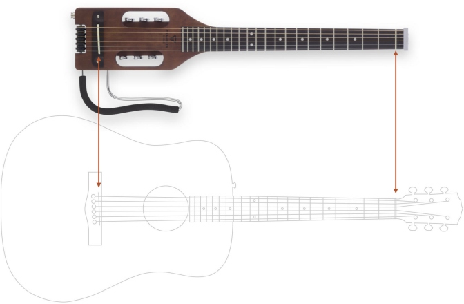 Chitară elctro-acustică Traveler Guitar  - Ultra-Light Acoustic - Antique Brown