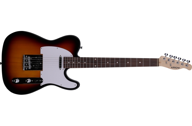 Chitară electrică Arrow Telico TL 11 Dark Sunburst Rosewood/White