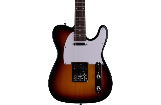 Chitară electrică Arrow Telico TL 11 Dark Sunburst Rosewood/White