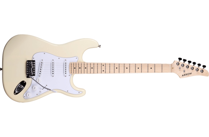 Chitară electrică Arrow Tonecaster ST 111 Creamy Maple/White