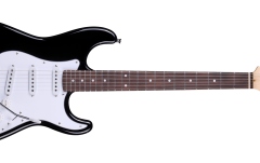 Chitară electrică Arrow Tonecaster ST 111 Deep Black Rosewood/White