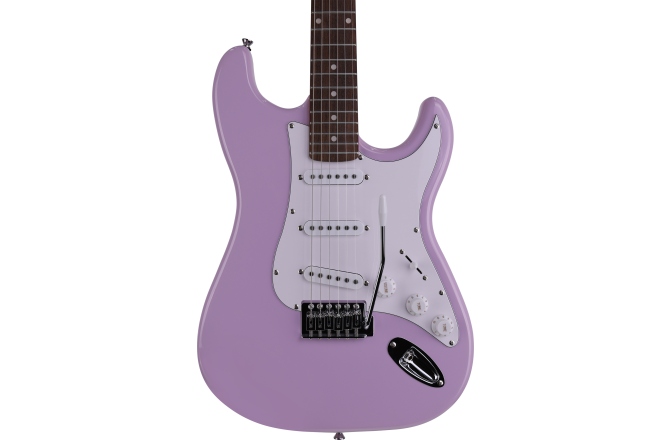 Chitară electrică Arrow Tonecaster ST 111 Pink Rosewood/White