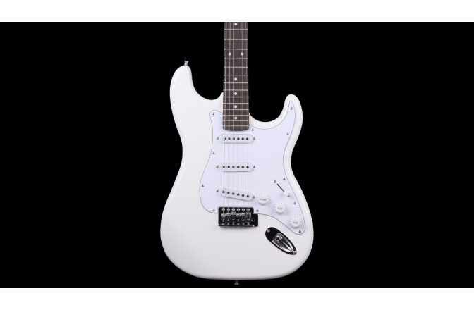 Chitară electrică Arrow Tonecaster ST 111 Snow White Rosewood/White