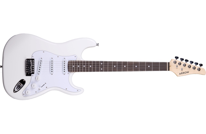 Chitară electrică Arrow Tonecaster ST 111 Snow White Rosewood/White