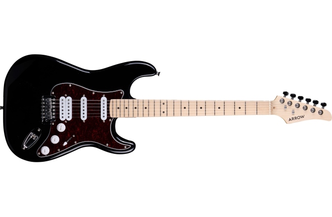 Chitară electrică Arrow Tonecaster ST 211 Deep Black Maple/T-shell