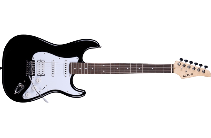 Chitară electrică Arrow Tonecaster ST 211 Deep Black Rosewood/White