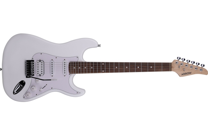 Chitară electrică Arrow Tonecaster ST 211 Snow White Rosewood/White
