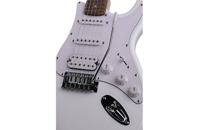 Chitară electrică Arrow Tonecaster ST 211 Snow White Rosewood/White