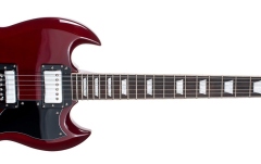 Chitară electrică Arrow Twincut SG22 Cherry Pie Rosewood/Black