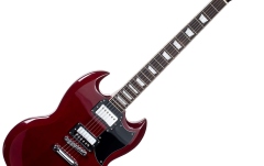 Chitară electrică Arrow Twincut SG22 Cherry Pie Rosewood/Black