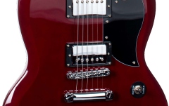 Chitară electrică Arrow Twincut SG22 Cherry Pie Rosewood/Black