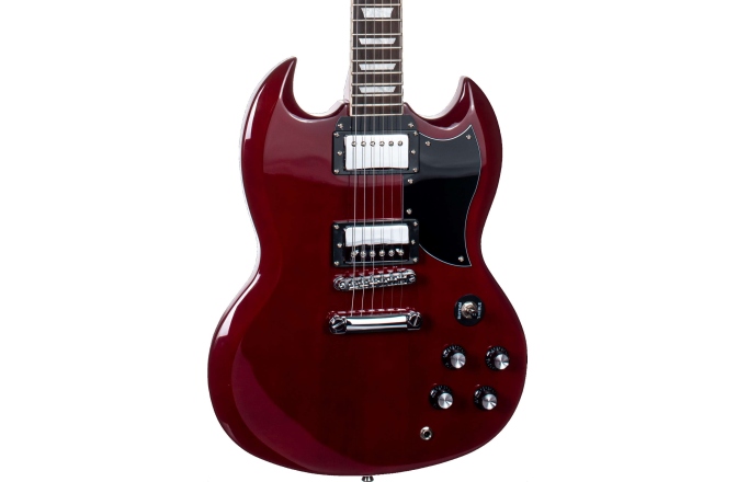 Chitară electrică Arrow Twincut SG22 Cherry Pie Rosewood/Black