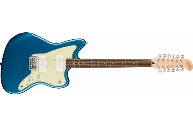 Chitară Electrică cu 12 Corzi Fender Squier Paranormal Jazzmaster XII Laurel Fingerboard Mint Pickguard Lake Placid Blue