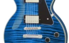 Chitară electrică Epiphone Les Paul Custom Figured Transparent Blue Incl. Premium Gig Bag