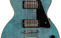 Chitară electrică Epiphone Les Paul Custom Figured Transparent Blue Incl. Premium Gig Bag