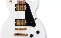 Chitară electrică Epiphone Les Paul Studio Gold Hardware Alpine White
