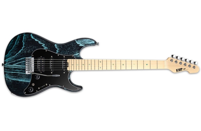 Chitară Electrică ESP SNAPPER CTM MAPLE DRIFT BLACK BLUE FILLER