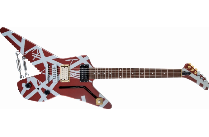 Chitară Electrică EVH Striped Series Shark Pau Ferro FB with Silver Stripes
