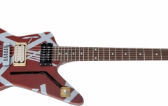 Chitară Electrică EVH Striped Series Shark Pau Ferro FB with Silver Stripes