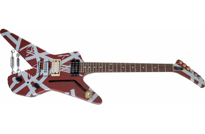Chitară Electrică EVH Striped Series Shark Pau Ferro FB with Silver Stripes