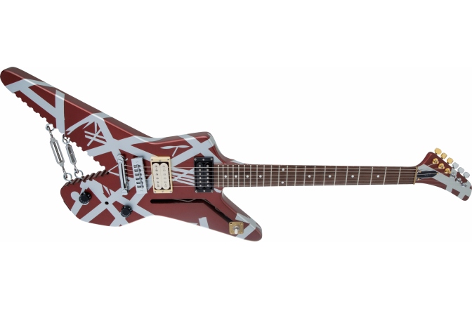 Chitară Electrică EVH Striped Series Shark Pau Ferro FB with Silver Stripes