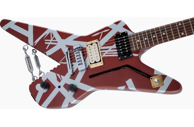 Chitară Electrică EVH Striped Series Shark Pau Ferro FB with Silver Stripes