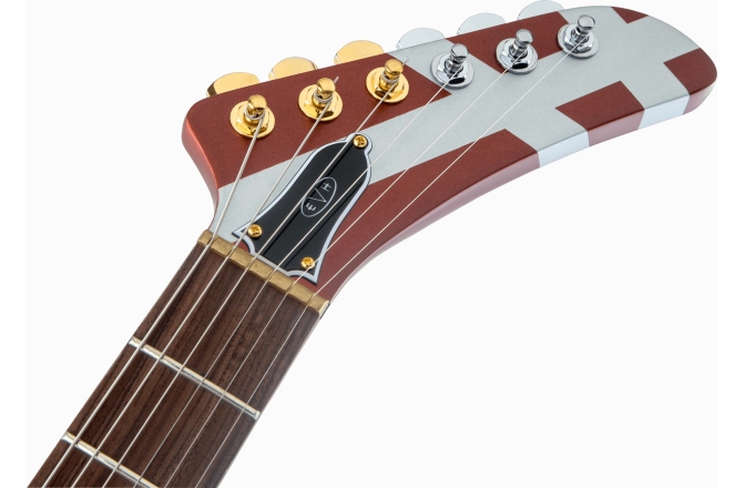 Chitară Electrică EVH Striped Series Shark Pau Ferro FB with Silver Stripes