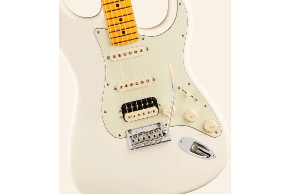 Fender American Professional Stratocaster HSS Maple Fingerboard Olympic White — 3