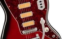 Chitară electrică Fender Gold Foil Jazzmaster Ebony Fingerboard, Candy Apple Burst
