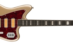 Chitară electrică Fender Gold Foil Jazzmaster Ebony Fingerboard, Shoreline Gold