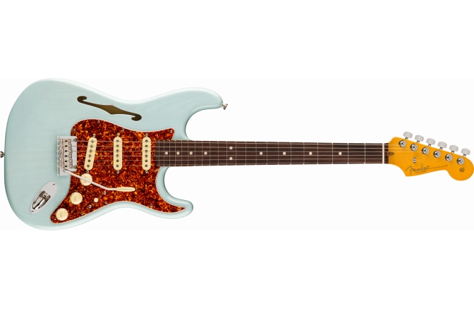 Chitară Electrică Fender Limited Ed. American Pro II Strat Thinline RW TL TRNS Daphne Blue