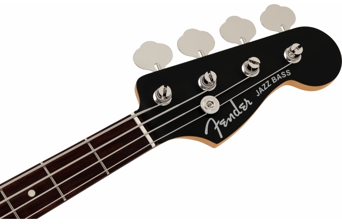 Chitară electrică Fender Made in Japan Elemental Jazz Bass®,  Rosewood Fingerboard, Stone Black
