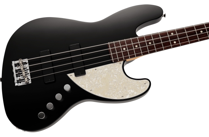 Chitară electrică Fender Made in Japan Elemental Jazz Bass®,  Rosewood Fingerboard, Stone Black