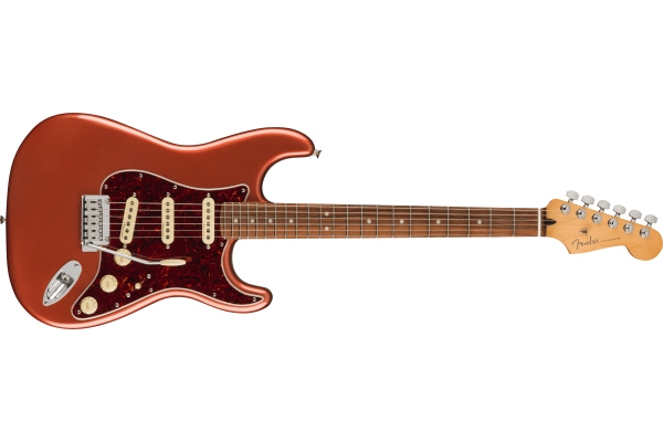 Player Plus Stratocaster Aged Candy Apple Red