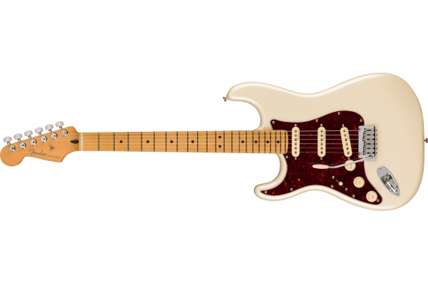 Player Plus Stratocaster Left-Hand Maple Fingerboard Olympic Pearl
