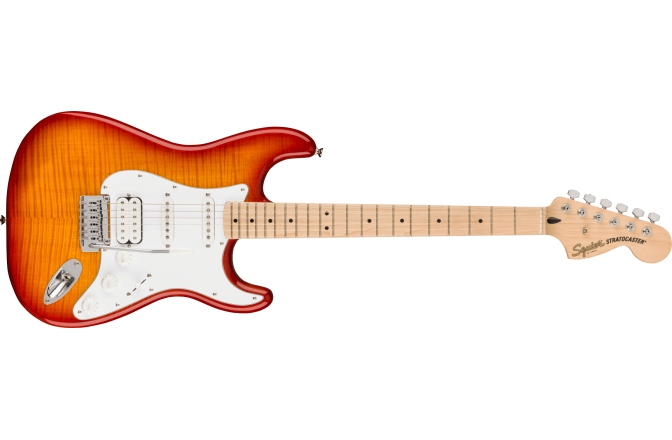 Chitară Electrică Fender Squier Affinity Series Stratocaster FMT HSS Maple Fingerboard White Pickguard Sienna Sunburst